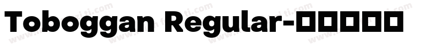 Toboggan Regular字体转换